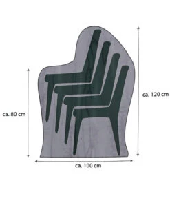 Dehner Abdeckhaube XL Für Stühle, 70x120x100 Cm, Grau -Optimal Gartenmöbel Geschäft 4411013 WE BG 001 ADHFUERSTUEHLEXL