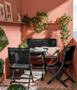 Dehner Klappstuhl Chicago -Optimal Gartenmöbel Geschäft 4422382 WE MO 001 BalkongruppeChicago