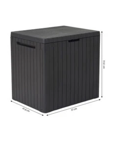 Keter Aufbewahrungsbox City Box, 113 Liter, Ca. B41,6/H51,6/T57 Cm -Optimal Gartenmöbel Geschäft 4422481 WE BG 001 AufbewahrungsboxCity