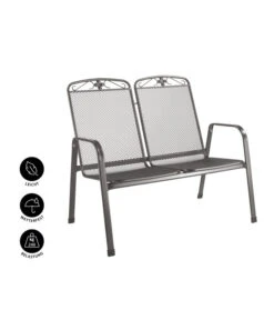 MWH Metall-Bank Savoy, 2-Sitzer -Optimal Gartenmöbel Geschäft 5312871 WE IG 001 MetallBankSavoy2Sitzer