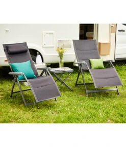 Siena Garden Camping Relaxstuhl XL Premium, Anthrazit -Optimal Gartenmöbel Geschäft 6603039 WE MO 001 SienaGardenCampingRelaxstuhlPremiumXLAnthrazit