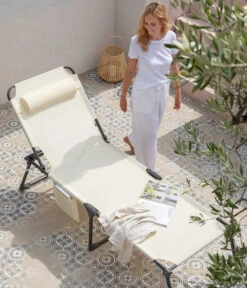 Dehner Gartenliege Mallorca, Ca. B71/H106/T227 Cm -Optimal Gartenmöbel Geschäft 6635163 WE MO 002 LiegeMallorcaVanilla