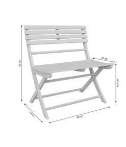 Dehner Klappbank Stavanger, 2-Sitzer -Optimal Gartenmöbel Geschäft 6666473 WE BG 001 KlappbankStavanger