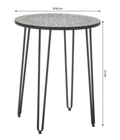 Dehner Mosaiktisch Madeleine, Ca. Ø60/H60 Cm -Optimal Gartenmöbel Geschäft 6666531 WE BG 001 DehnerMosaiktischMadeleineD60cmeinzeln