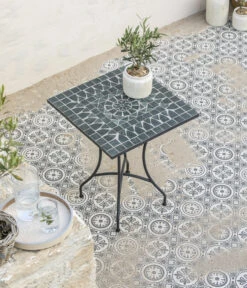 Dehner Mosaiktisch Madeleine, Eckig -Optimal Gartenmöbel Geschäft 6666549 WE MO 002 DehnerMosaiktischMadeleineeckigklein