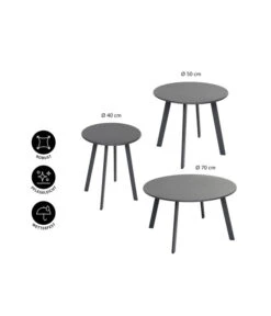 Dehner Kaffeetisch Lian -Optimal Gartenmöbel Geschäft 6666705 6666713 6666721 WE IG 001 DehnerKaffetischLian