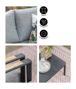 Dehner Alu-Lounge New York, 4-teilig -Optimal Gartenmöbel Geschäft 6670954 WE IG 001 DehnerAluLoungeNewYork4teilig