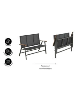Dehner Klappbank Colmar, 2-Sitzer 9 Dehner Klappbank Colmar, 2-Sitzer -Optimal Gartenmöbel Geschäft 6701692 WE IG 001 DehnerKlappbankColmar2Sitzer