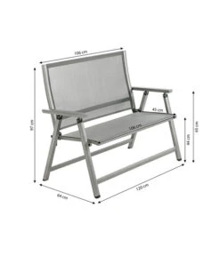 Dehner Klappbank Chicago, 2-Sitzer -Optimal Gartenmöbel Geschäft 6701783 WE BG 001 KLAPPBANKCHICAGO