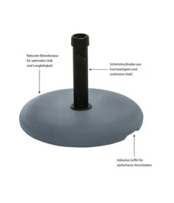 Dehner Betonschirmständer, 25 Kg 6 Dehner Betonschirmständer, 25 Kg -Optimal Gartenmöbel Geschäft 6703581 WE IG 001 BetonschirmstaenderNEU