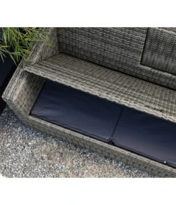 Dehner Flecht-Truhenbank Föhr, 3-Sitzer -Optimal Gartenmöbel Geschäft 6704795 WE DE 002 TruhenbankFoehrNeu