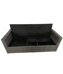 Dehner Flecht-Truhenbank Föhr, 3-Sitzer -Optimal Gartenmöbel Geschäft 6704795 WE FS 004 TruhenbankFoehrNeu