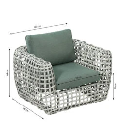 Dehner Flechtlounge Bali, 4-teilig -Optimal Gartenmöbel Geschäft 6705305 6705321 WE BG 001 LoungeBaliSesselFinal