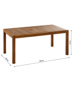 Dehner Gartentisch Lima, Ca. B160/H75/T90 Cm -Optimal Gartenmöbel Geschäft 6708713 WE BG 001 TischLima