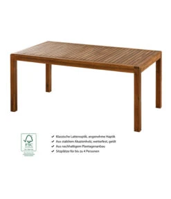 Dehner Gartentisch Lima, Ca. B160/H75/T90 Cm -Optimal Gartenmöbel Geschäft 6708713 WE IG 001 TischLima