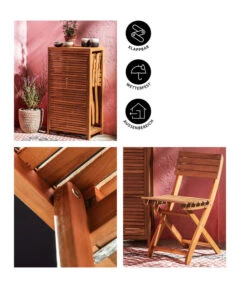 Dehner Balkonset Neapel, 3-teilig -Optimal Gartenmöbel Geschäft 6712368 WE IG 001BalkonsetNeapelBraun