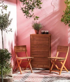 Dehner Balkonset Neapel, 3-teilig -Optimal Gartenmöbel Geschäft 6712368 WE MO 002 DehnerBalkonsetNeapelNaturNEU