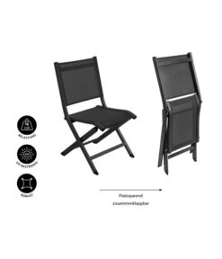 Dehner Klappstuhl Chicago -Optimal Gartenmöbel Geschäft 6721054 WE IG 001 BALKONKLAPPSTUHLCHICAGOSchwarz