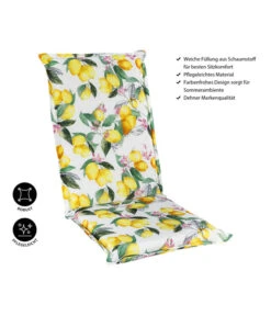 Dehner Hochlehnerpolster Menton, Ca. B50/H6/T120 Cm -Optimal Gartenmöbel Geschäft 6726137 WE IG 001 NiederlehnerPolsterMenton