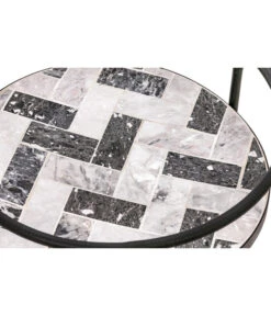 Dehner Mosaikbeistelltisch Letizia, Ca. Ø41/H74 Cm -Optimal Gartenmöbel Geschäft 6732275 WE DE 001 BeistelltischLetiziaNEU