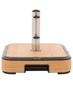 Doppler Schirmständer AluWood Trolley, 50 Kg -Optimal Gartenmöbel Geschäft 6738017 WE FS 003 AluwoodSockel50kg