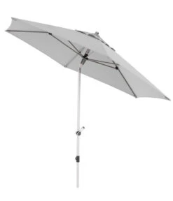 Doppler Sonnenschirm Expert Auto Tilt, Rund, Ca. Ø280 Cm -Optimal Gartenmöbel Geschäft 6738116 WE FS 003 ExpertAutoTilt280hellgrau
