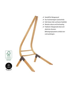 La Siesta Hängesesselgestell Calma Nature -Optimal Gartenmöbel Geschäft 6743306 WE IG 001 HMStaenderCalmaNature