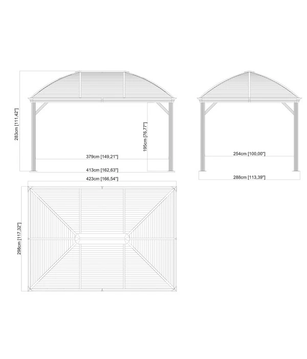 Sojag Pavillon Moreno 10x14 4 Sojag Pavillon Moreno 10x14 – Bild 2