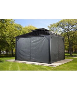 Sojag Vorhang-Set Messina -Optimal Gartenmöbel Geschäft 6752810 WE MO 003 VorhangSetMessina