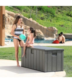 Lifetime Kissenbox Harmony, 570 L -Optimal Gartenmöbel Geschäft 6752950 WE MO 003 Kissenbox570LDunkelgrau