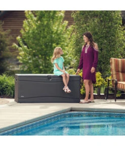 Lifetime Kissenbox, 495 L -Optimal Gartenmöbel Geschäft 6752976 WE MO 004 KissenboxXXLCarbongrau