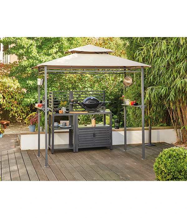 Siena Garden Pavillon BBQ, Ca. B90/H248/T127 Cm 8 Siena Garden Pavillon BBQ, Ca. B90/H248/T127 Cm – Bild 6