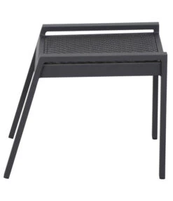 Siena Garden Hocker Savona -Optimal Gartenmöbel Geschäft 6776579 WE FS 002 HOCKER SAVONA ANTHRAZIT SCHWARZ