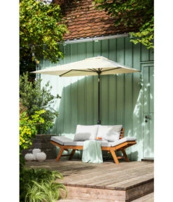 Dehner Holz-Sofa Macao -Optimal Gartenmöbel Geschäft 6865414 WE MO 001 BalkonschirmChiosNatur