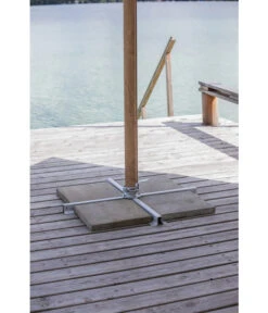 Dehner Ampelschirm Zypern, Holzoptik, Quadratisch, Ca. B300/T300 Cm -Optimal Gartenmöbel Geschäft 6865562 WE DE 003 AmpelschirmZypernHellbraun