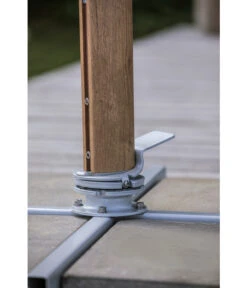 Dehner Ampelschirm Zypern, Holzoptik, Quadratisch, Ca. B300/T300 Cm -Optimal Gartenmöbel Geschäft 6865562 WE DE 004 AmpelschirmZypernHellbraun