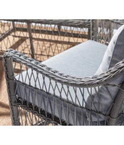 Dehner Geflechtlounge Santos, 4-teilig -Optimal Gartenmöbel Geschäft 6875074 WE DE 003 LoungeSantosNEU