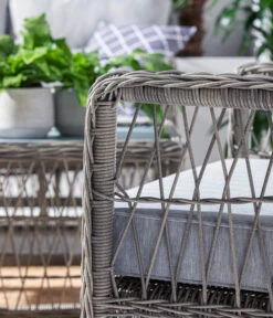 Dehner Geflechtlounge Santos, 4-teilig -Optimal Gartenmöbel Geschäft 6875074 WE DE 004 LoungeSantosNEU