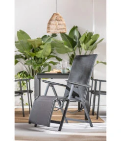 Dehner Relaxsessel Cleveland, Dunkelgrau -Optimal Gartenmöbel Geschäft 6894158 WE MO 001 RelaxsesselClevelandGrau