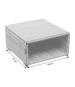 Dehner Balkonset Como, 4-teilig -Optimal Gartenmöbel Geschäft 6894166 WE DE 002 BalkonSetComoSkizze