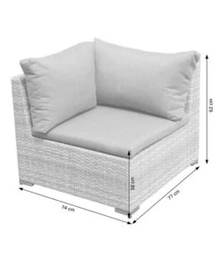 Dehner Balkonset Como, 4-teilig -Optimal Gartenmöbel Geschäft 6894166 WE DE 003 BalkonSetComoSkizze