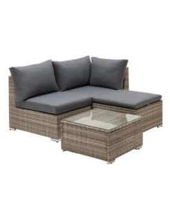 Dehner Balkonset Como, 4-teilig -Optimal Gartenmöbel Geschäft 6894166 WE FS 002 BalkonsetComo