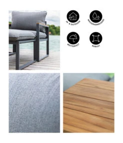 Dehner Balkonset Padua, 5-teilig -Optimal Gartenmöbel Geschäft 6894174 WE IG 001 BALKONSETPADUA