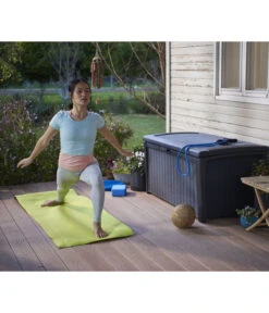 Keter Aufbewahrungsbox Borneo, 416 Liter, Ca. B130/H63/T70 Cm -Optimal Gartenmöbel Geschäft 6894935 WE MO 002 KeterAufbewahrungsbox