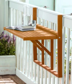 Dehner Balkonhängetisch, Ca. B90/H65/T41,7 Cm -Optimal Gartenmöbel Geschäft 6897748 WE MO 001 DehnerBalkonklapptischStavanger