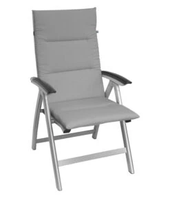 KETTtex Hochlehnerpolster Lindos Hellgrau, Ca. B120/H4/T50 Cm -Optimal Gartenmöbel Geschäft 6907125 WE DE 004 KETTtexHochlehnerpolsterLindosHellgrau