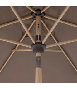 Doppler Sonnenschirm Aluwood Ultra, Rechteckig, Ca. B210/T140 Cm -Optimal Gartenmöbel Geschäft 6910426 WE DE 003 AluWoodAutoTiltUltra210x140Greige