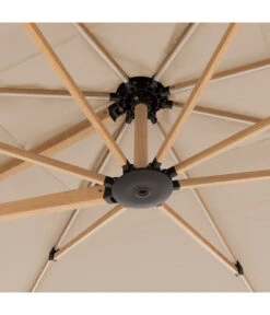 Doppler Pendelschirm Aluwood XL, Rechteckig, Ca. B400/T300 Cm -Optimal Gartenmöbel Geschäft 6910533 WE DE 005 PendelschirmAluWoodXL400x300Esche