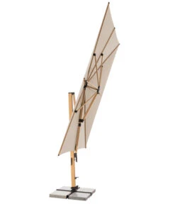 Doppler Pendelschirm Aluwood XL, Rechteckig, Ca. B400/T300 Cm -Optimal Gartenmöbel Geschäft 6910533 WE FS 005 PendelschirmAluWoodXL400x300Esche