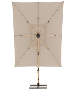 Doppler Pendelschirm Aluwood XL, Rechteckig, Ca. B400/T300 Cm -Optimal Gartenmöbel Geschäft 6910533 WE FS 007 PendelschirmAluWoodXL400x300Esche